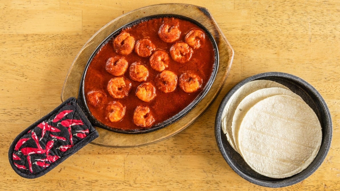 Camarónes a La Diabla.