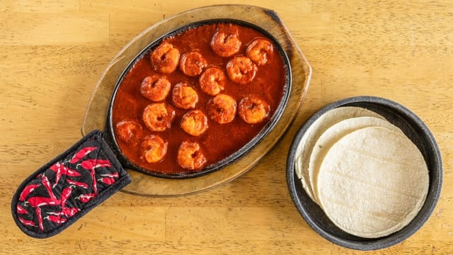 Camarónes a La Diabla.